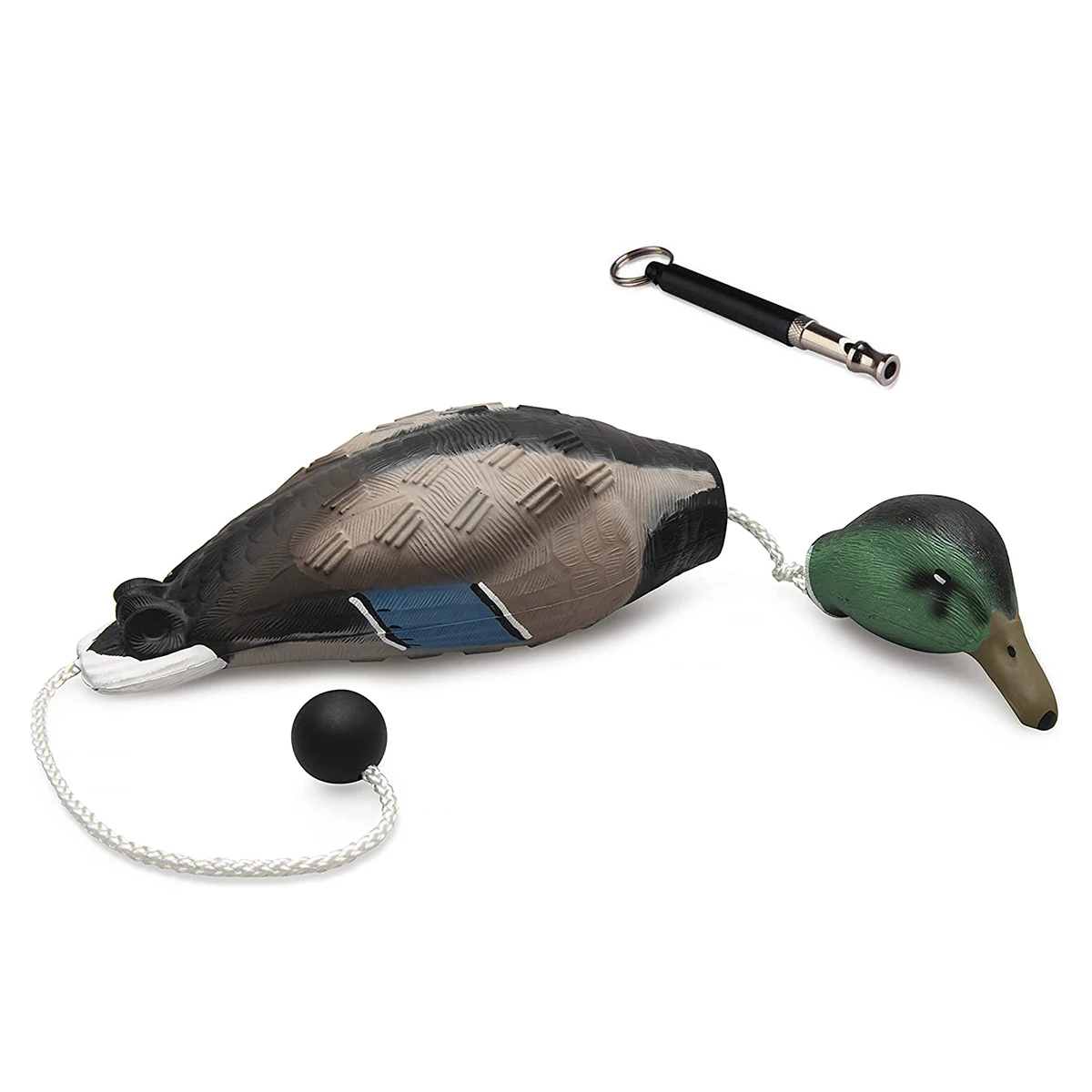 Duck Bumper Toy Hunting Dog Trainer Tools for Training Puppies and Adult, Hound Dogs with Whistle