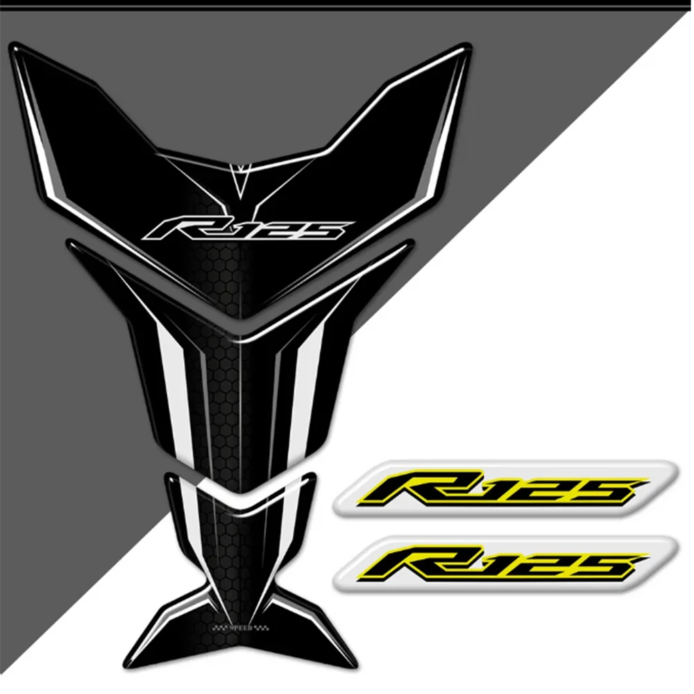 

For Yamaha YZF R125 R 125 Tank Pad Protector Decal Stickers Emblem Badge Logo TankPad Motorcycle