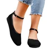 New 2024 black Velvet Ballet Flats Women Mary Jane Flats Shoes Leopard Print Round Toe Flat Shoes for Women Large Size 36-43 3
