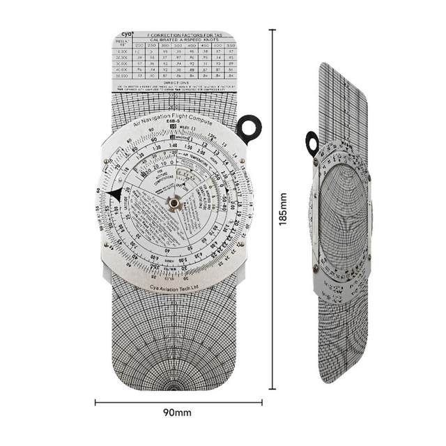 Navigation Slide Rule Small Size Instrument Distance with Unit Conversion Solid