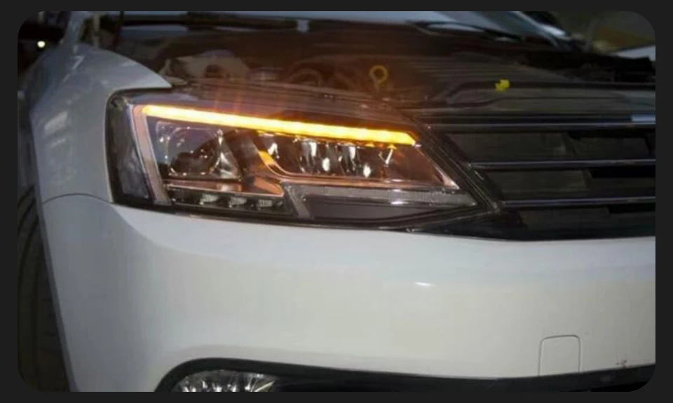 AKD Head Lamp for VW Jetta Sagitar MK6 LED Headlight 2011-2018 Headlights MK6 DRL Turn Signal High Beam Angel Eye Projector