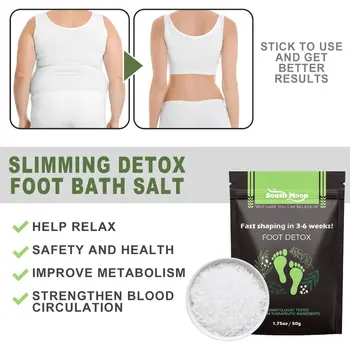 Fat Burning Bath Salt Slimming Ginger Soak Detox Relief Stress Fatigue Loss Weight Body Soothing Shaping Foot Relax Massage - Thumbnail 5