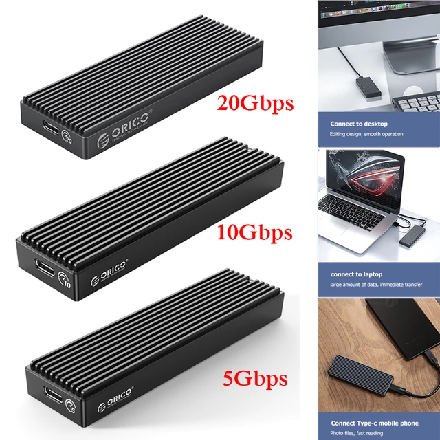 ORICO – boîtier M.2 NVME USB Gen2 Type C 10/20Gbps, boîtier externe Mobile  5Gbps, M2 NGFF SSD, jusqu'à 2 To pour 2230/2242/2260/2280 - AliExpress