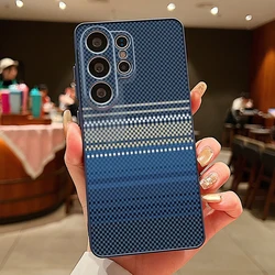 Magnetic Carbon Fiber Hybrid Matte Phone Case - Galaxy S23+ (B364 Blue)