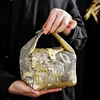 Handmade Silk Storage Bag, Luxury Cup Bags, Handmade Tea Cup Fabric Bag, Portable Tea Ceremony Travel Bag, Cup Storage Organizer 1