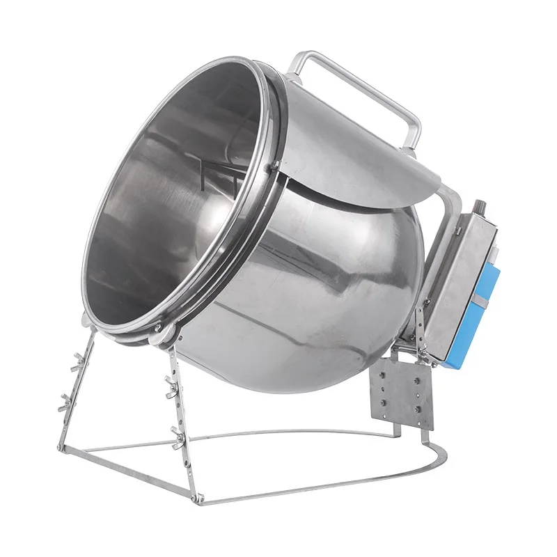 Stainless Steel Stir Fryer, Large Capacity Automatic Flipping and Cooking Machine, Home Outdoor Barbecue, Kitchen 5