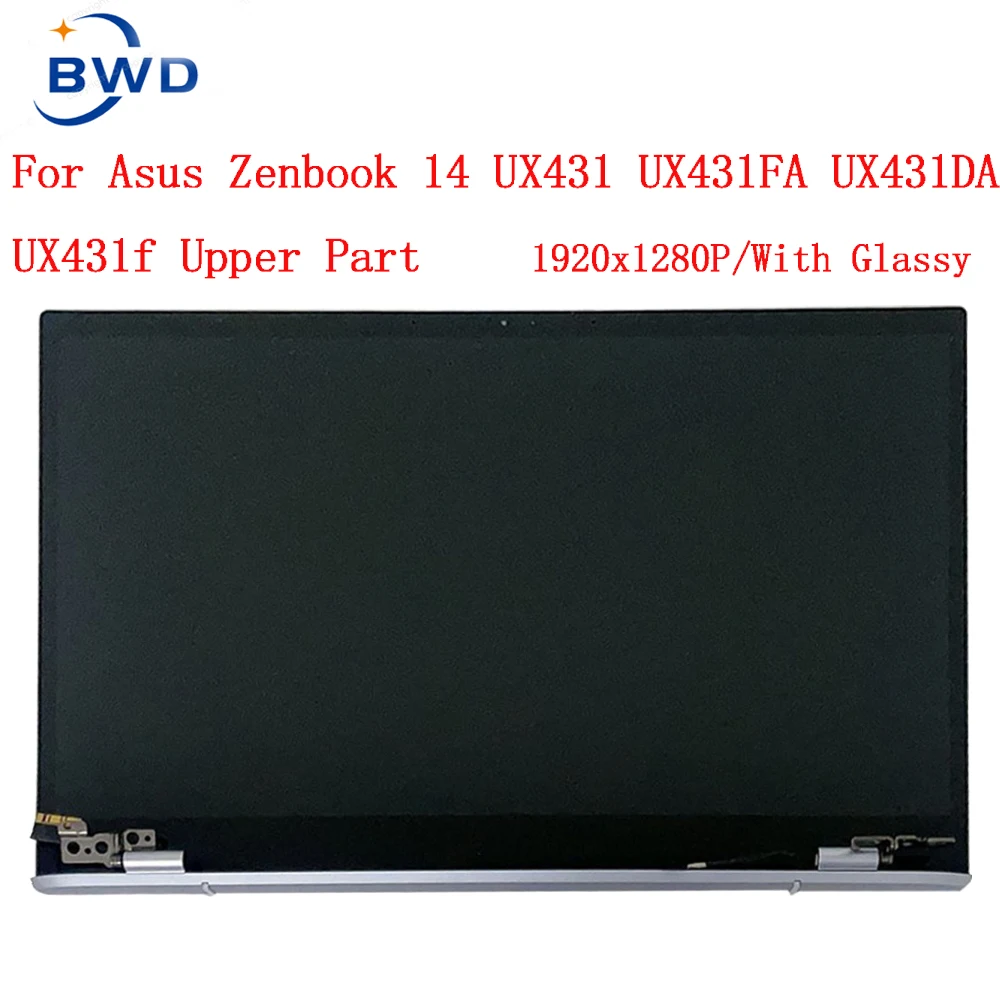 original NEW For Asus Zenbook 14 UX431FA UX431 UX431F UX431D UX431DA FHD 1920X1080 14 Inch Laptop LCD Screen Assembly Full Parts