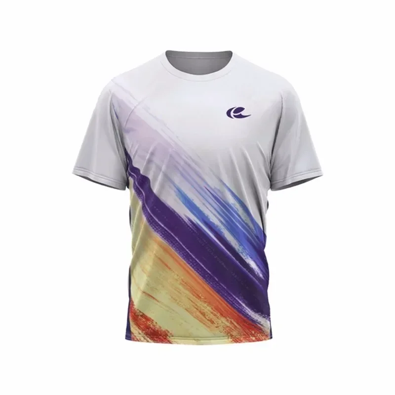 

2024 Summer New Loose Short Sleeve Top Fashion Printing 3D Printing Trend T-shirt Men's Outdoor Sports Breathable Short Sleeve