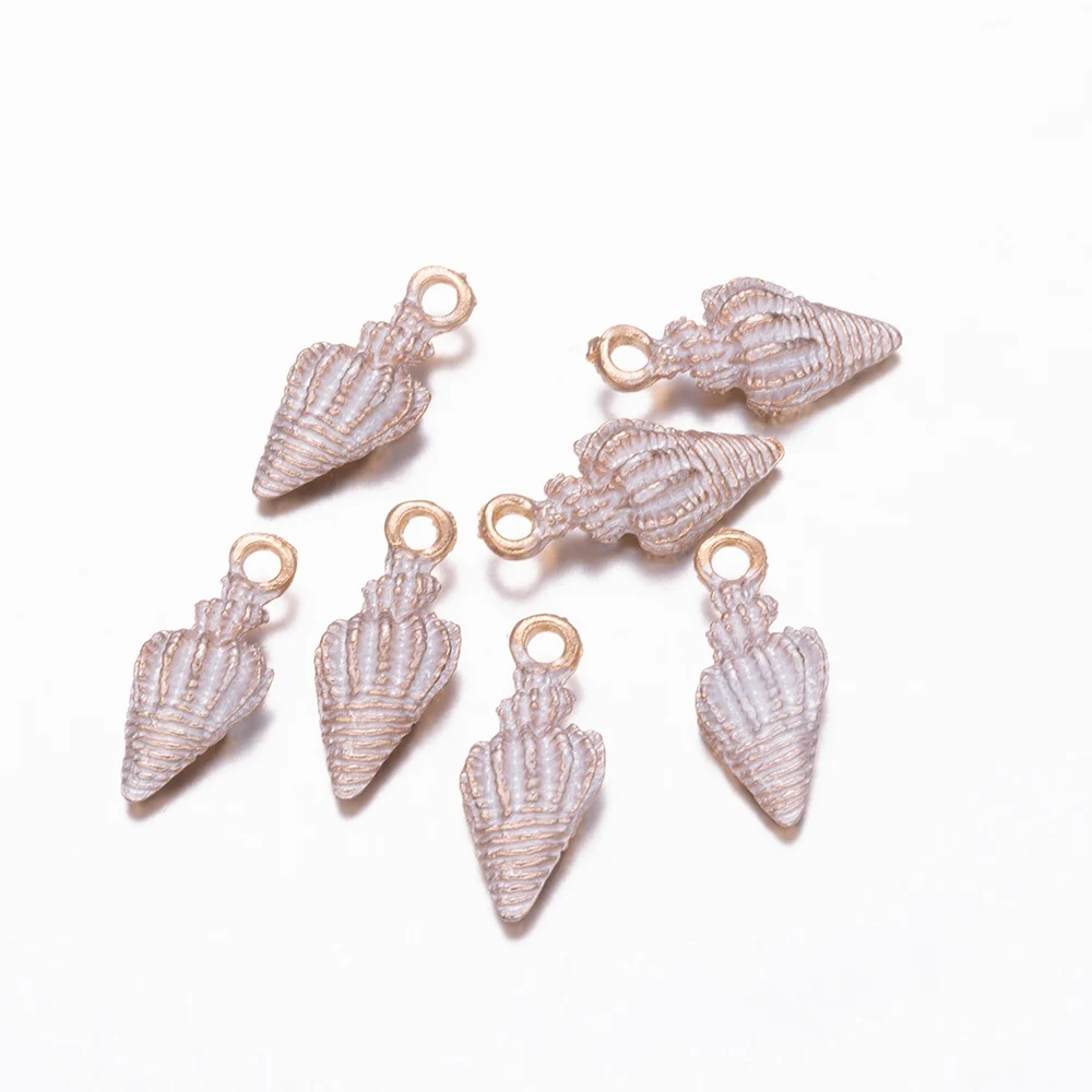 Set of 10 Seashell and Starfish Charms for DIY Jewelry Crafting and Accessory Making