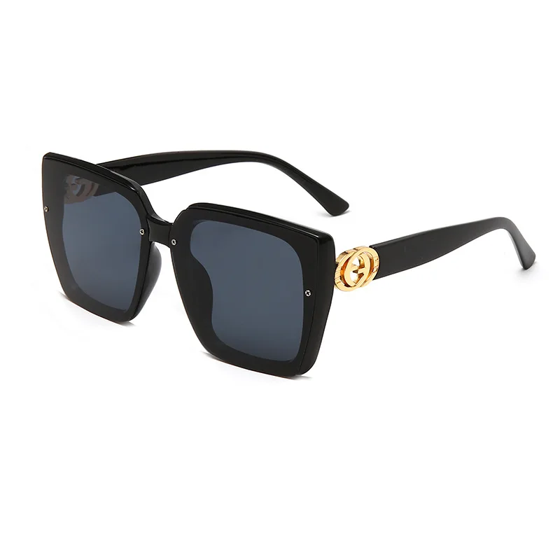 Luxury Brand Designer Vintage Oversized Square Sunglasses Women For Men Classic Big Frame Trendy Sun Glasses For Female UV400