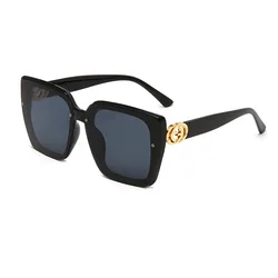 Luxury Brand Designer Vintage Oversized Square Sunglasses Women For Men Classic Big Frame Trendy Sun Glasses For Female UV400