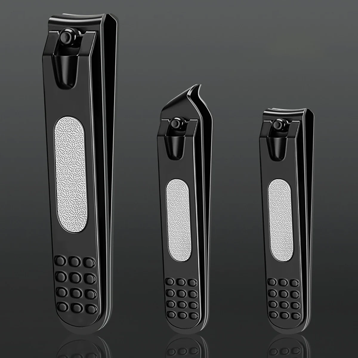 Nail Clipper Nail Clippers 3pcs Stainless Steel Black Nail Clippers Multi-style Nail Cutters For Manicure Professional Reusable Fingernail Trimming Tools