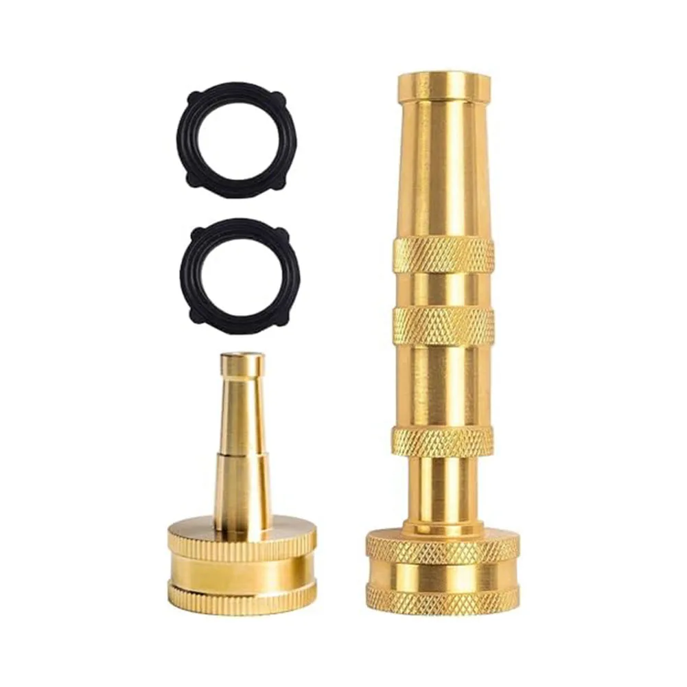 

Power Nozzle Adjustable Hose Sprayer Brass Garden Nozzle Leak Proof Maximum Pressure Precision Drilled Holes Stylish Design