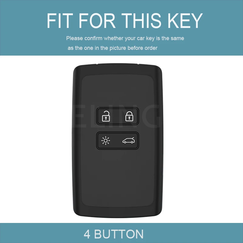 Key Case Cover Key Case For Renault Captur Koleos Kadjar Zoe Arkana Espace Clio Megane Grand Scenic Sandero Dacia Anti-dust Card Car Key Case Cover