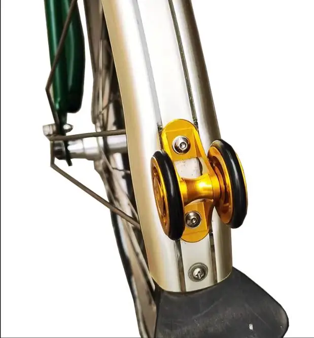 Liteproelite Folding Bike Mini Double Mudguard Easy Wheels Guard Mud Gear Wheel Aluminum Alloy For Brompton bicycle fender