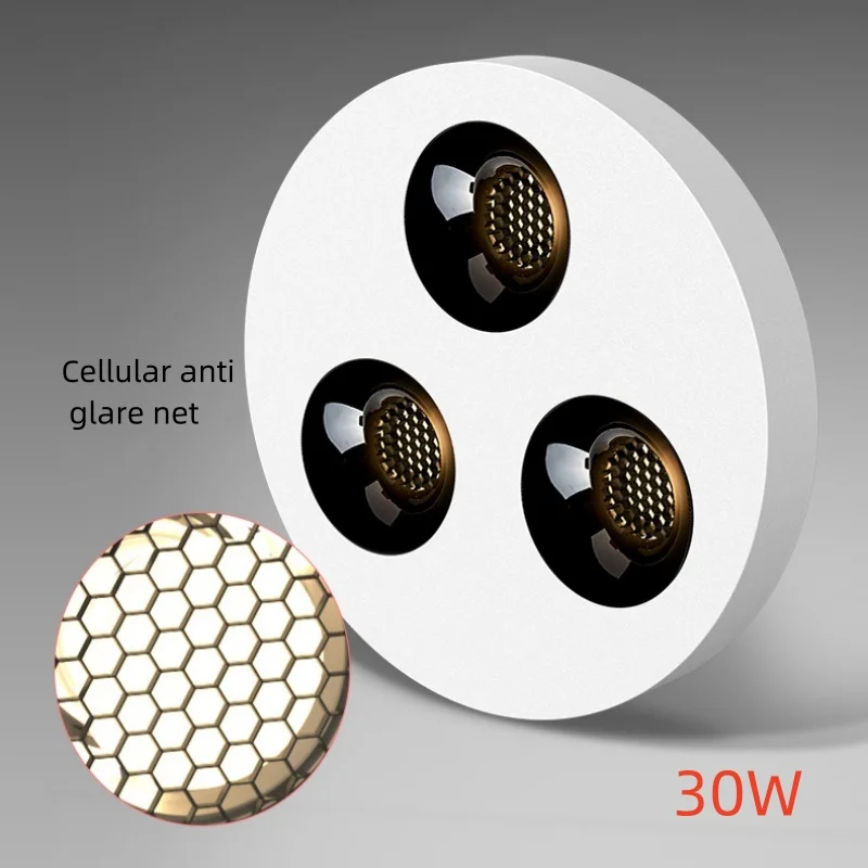Ultra thin anti glare bright ceiling light with multiple sizes and wattage options. New COB spotlights with honeycomb mesh light led ceiling light ceiling light dimmable spotlights