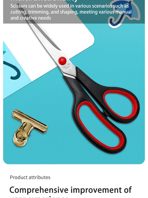 青いプラスチックハンドルのはさみ 青いプラスチックハンドルのはさみ