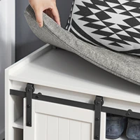 Shoe bench with seat and storage