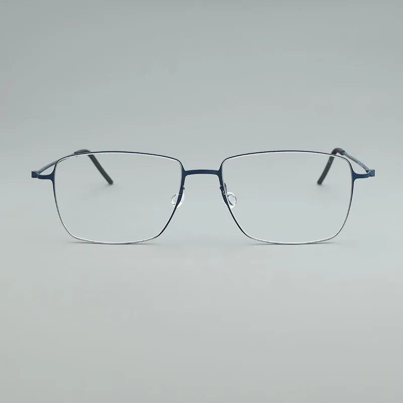 Brillen gestell aus reinem Titan für Männer Frauen 5508 Vintage quadratische Myopie Brillen fassungen 2024 optische koreanische Brillen – Detail 21