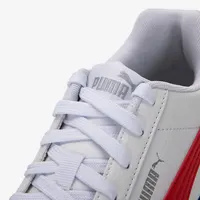 PUMA Turin 3 Chaussures décontractées unisexes à tige basse avec semelle extérieure amortissante et rebondissante, blanc et rouge 383037-08 4