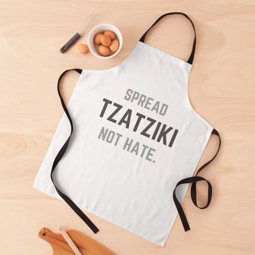 

Spread Tzatziki not Hate Apron Chef jacket men For Kitchen Women Kitchen Apras Man Women Kitchen'S Apron