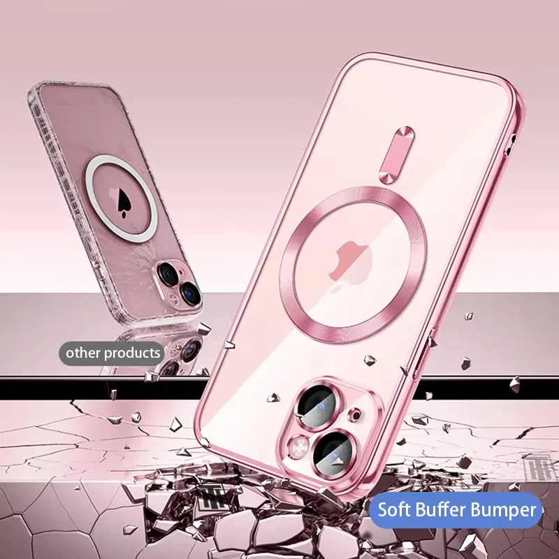 Clear Plating Ultrathin Silicone Case For iPhone 16 15 14 thumbnail 10