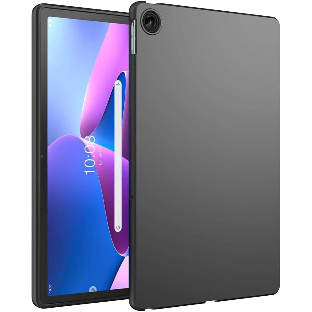 Funda blanda para Lenovo Tab M9 M8 4th 8,0 9,0 P11 M10 Plus 2nd 3rd 10,6 10,1 Y700 funda protectora trasera negra de silicona Flexible TPU