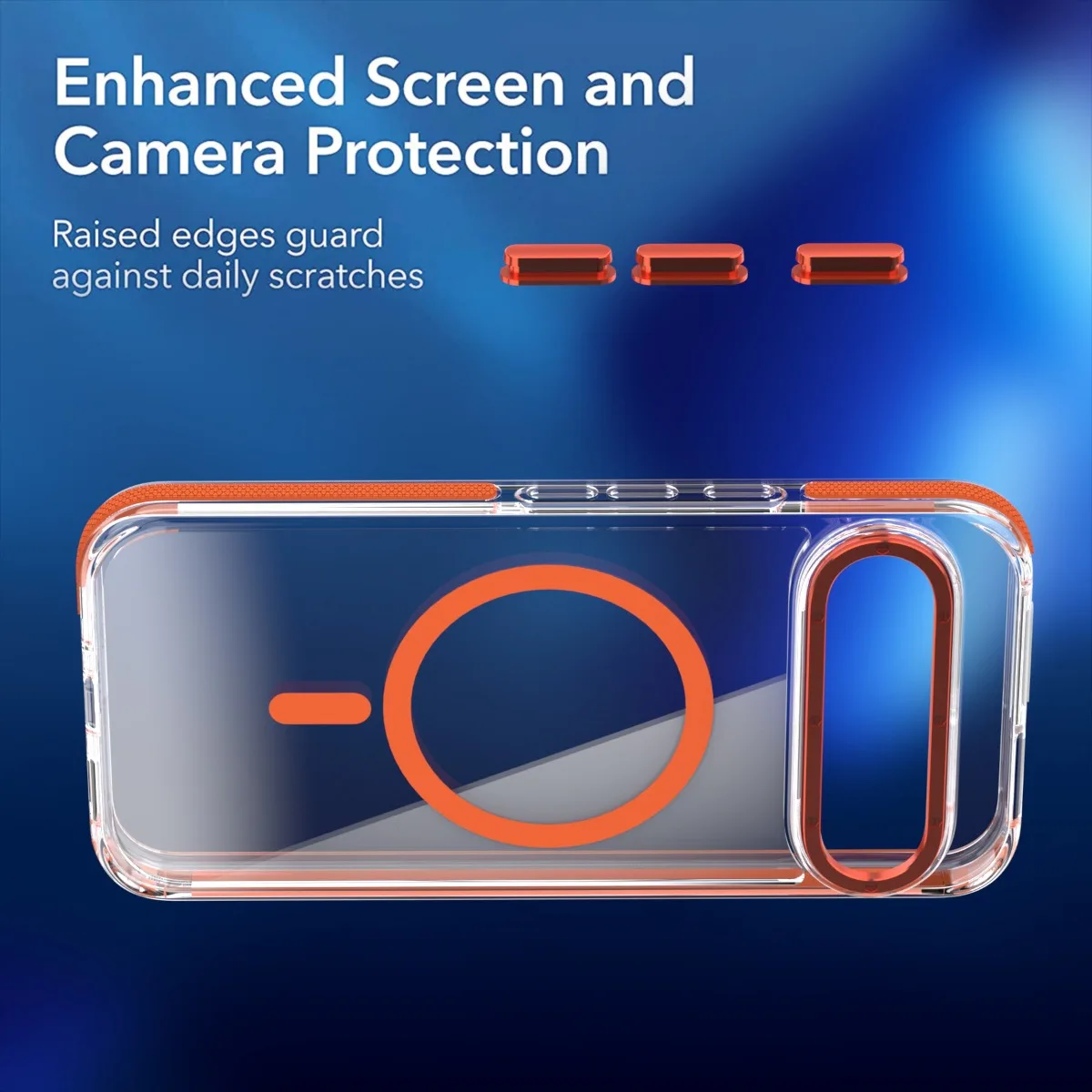 Luxury High-Transparency Magnetic Phone Case with Magsafe Compatibility and Shockproof Protection