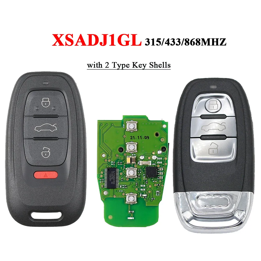 

Keyless Key VVDI 754J Smart Remote Key with PCB for Audi A6L Q5 A4L A8L for VVDI BCM2 Adapter Vvdi Key Tool Plus/vvdi2 Prog