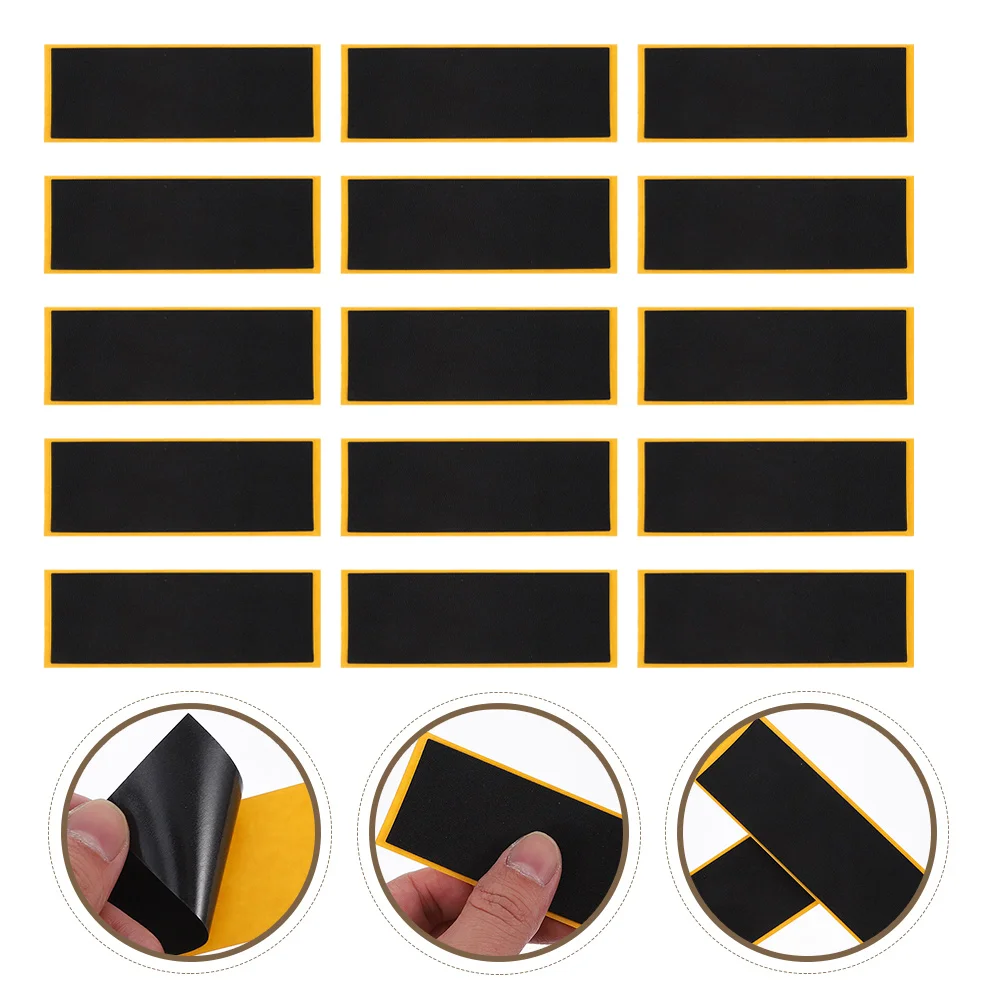 

15 Pcs Sponge Tape Skateboard Stickers Grip for Fingerboards Entrained