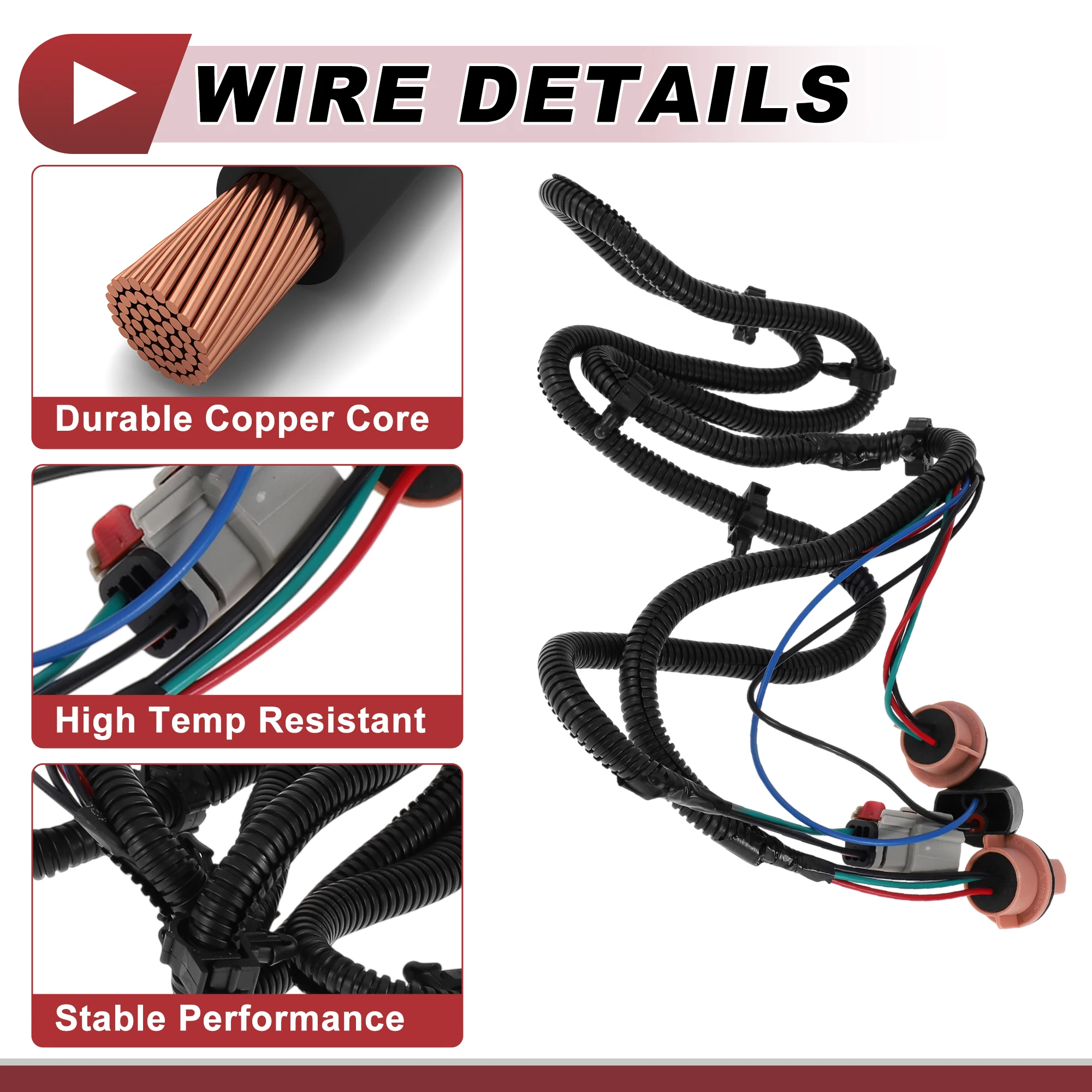 X Autohaux 좌측 테일 라이트 소켓 배선 (쉐보레 실버라도용) No.23295977 우측 테일