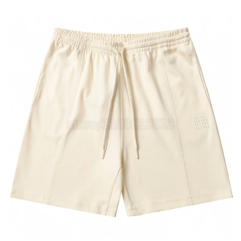 

Fashion Shorts Embroidery Letter Wide Leg Pants for Women 688045 24ss new Vintage Clothes Streetwear Loose Cargo beige Color