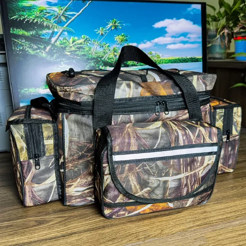 Large Capacity Fishing Gear Bag, Waterproof Fishing Gear Storage Bag, Outdoor Travel Shoulder Bag, Cross Bag Fishing Equipment image 5