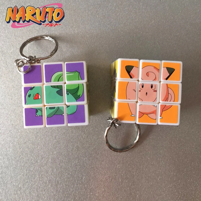 Pokemon Pikachu Rubik's Cube Mini Toy Keychain Portable Pendant Children's Gift Environmental Protection ABS Ornament Decoration 5