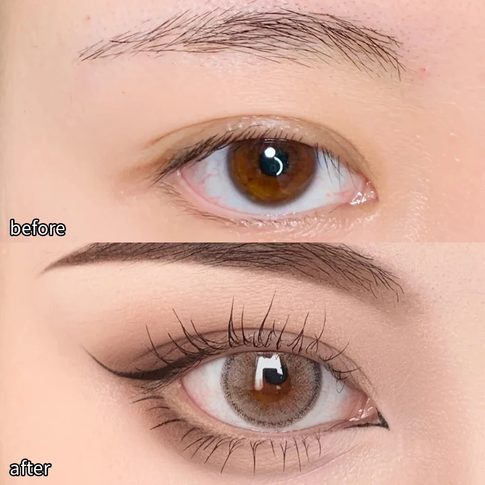 Ultratenké kapalina eyeliner rychlý schnoucí vodotěsný hladký oko liniové dlouhé namyšlený spustit řasa pero ženy korejské líčení kosmetika