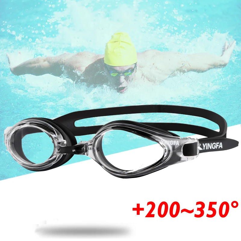 Swimming Goggles Adult Presbyopia Anti-fog Men Women Waterproof Adjustable Water Sports Eyewear +2.0 to +3.5