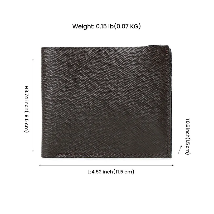 Slim Men's Leather Wallet with Multiple Card Slots