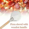 Premium Aluminum Pizza Shovel Peel Lifter Tools Non Slip Wooden Handle Cake Bread Paddle Cheese Cutter Baking Turner Accessorie 3