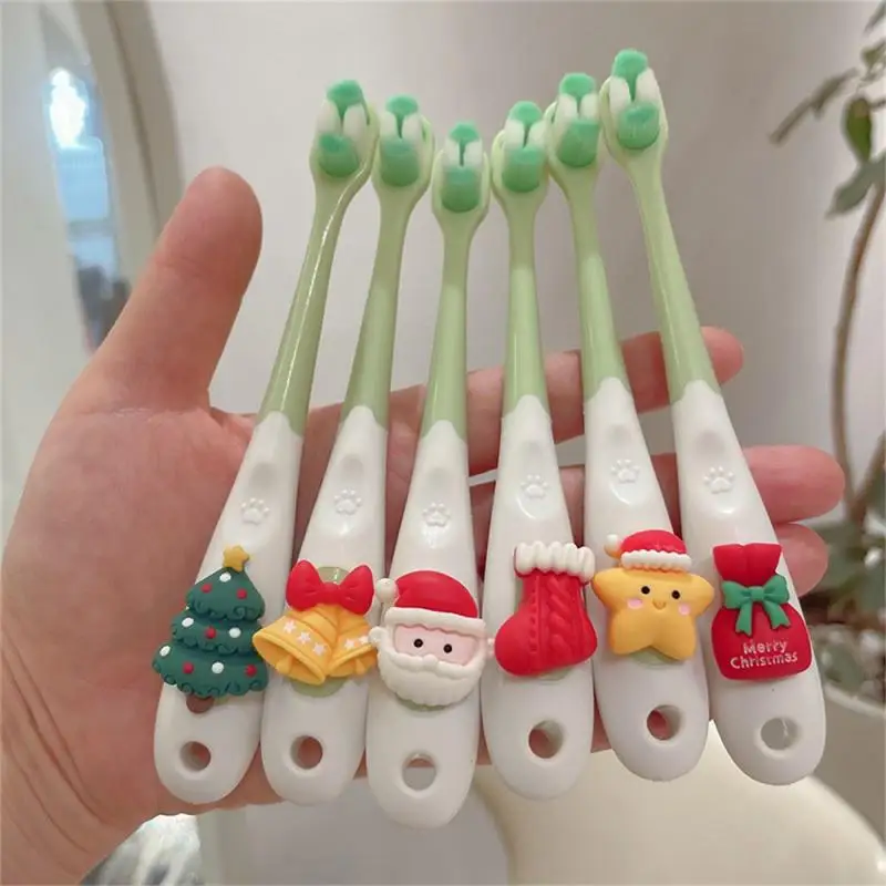 

Christmas Toothbrush Not Moldy Soft Clean Don't Hurt Your Teeth Extremely Fine Environmental Protection And Safety Easy To Clean