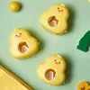 Cartoon Yellow Duck Toothpaste Dispenser Wall Mount No Punching Toothbrush Holders Bathroom Accessories 4