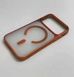Colorful Big Hole Silicone Phone Case - Soft Protective Cover - 11 to 17 Pro (With Magnetic)