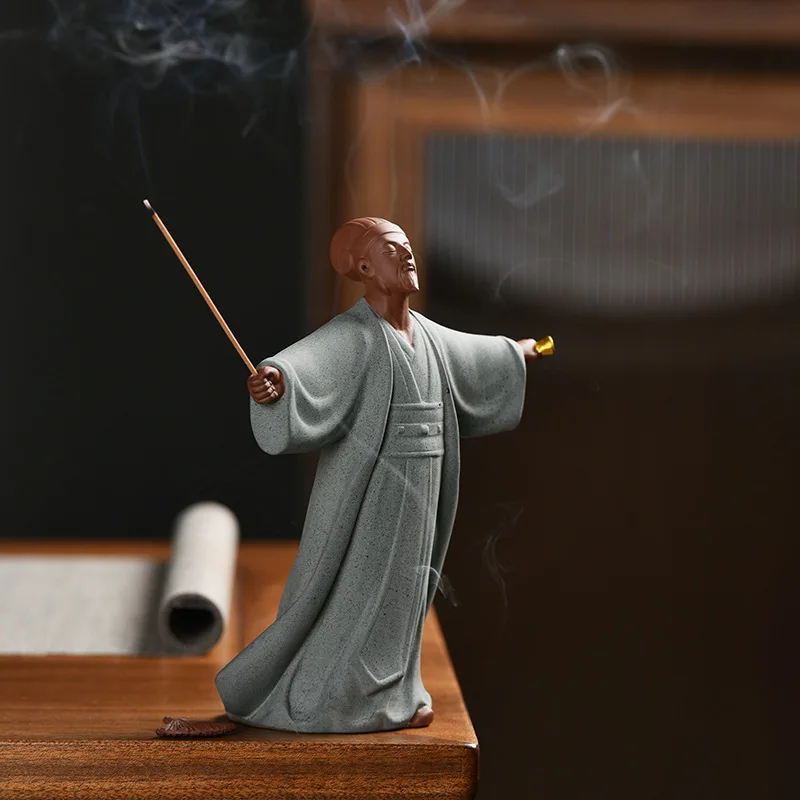 Zhuge Liang-Famous Figure in Chinese Home Furnishing, Kongming Ornaments, Ceramic, Zen, Living Room, porch Decoration