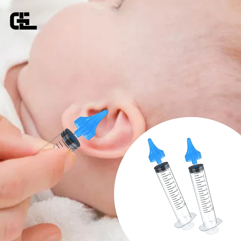 10ML Ear Syringe Ear Wax Remover Syringe Canal Irrigator For Children Adult Universal Ear Wax Flusher Irrigation Syringe EarCare