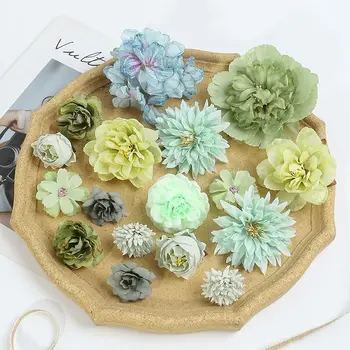 Rose Artificial Flowers Set Peony Fake Flowers For Home Decor Wedding Marriage Decorations Ornaments Bouquet Garland Accessories 3