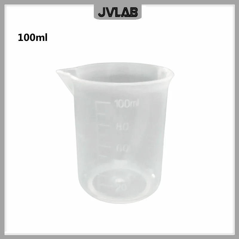 Plastic Measuring Cup Laboratory Scale Clear Cylinder Kitchen Baking Tool 100ml/500ml/1000ml/2000ml/5000ml Each One Total 5pcs
