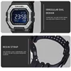 SMAEL 8059 Digital  Brand LED Clock Waterproof Auto Date Military Army Green Square Wristwatches Men Watch Digital Sport Watches 2
