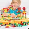 Children Electric Drill Toolbox Driller Games Tool Toy for Boys 4 6 Years Old Montessori Screw Puzzle Kid Pretend Play Toys Gift 5