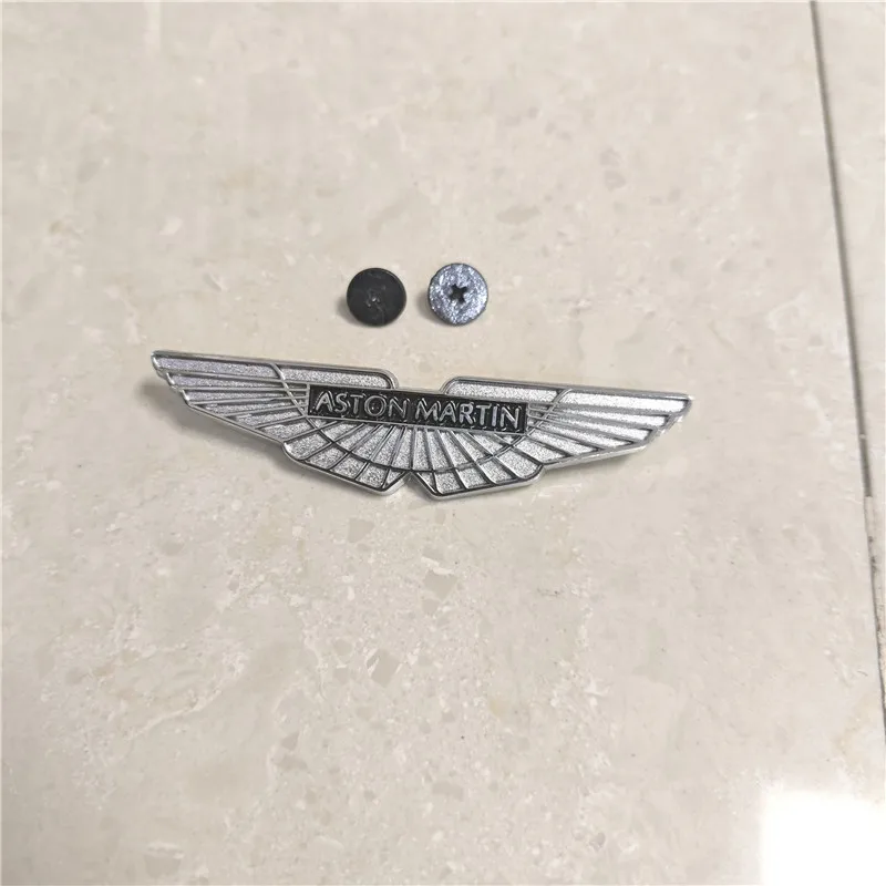 Верхние автомобильные напольные коврики, металлическая наклейка с эмблемой с винтами для Aston Martin AMR DB9 DBX DB11 скоростные V8 VANTAGE VANQUISH аксессуары