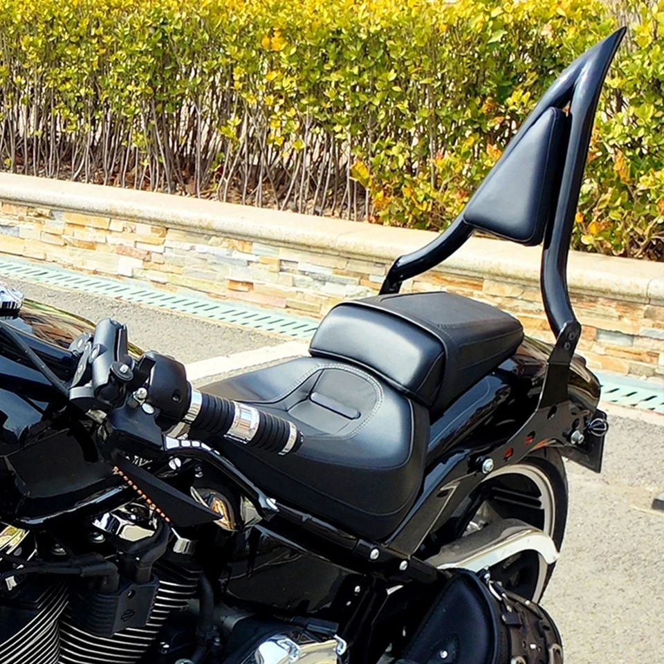 DreDoggMoto Detachable Sissy Bar Backrest For Harley Touring Models 1997-2008 - Black - View #7