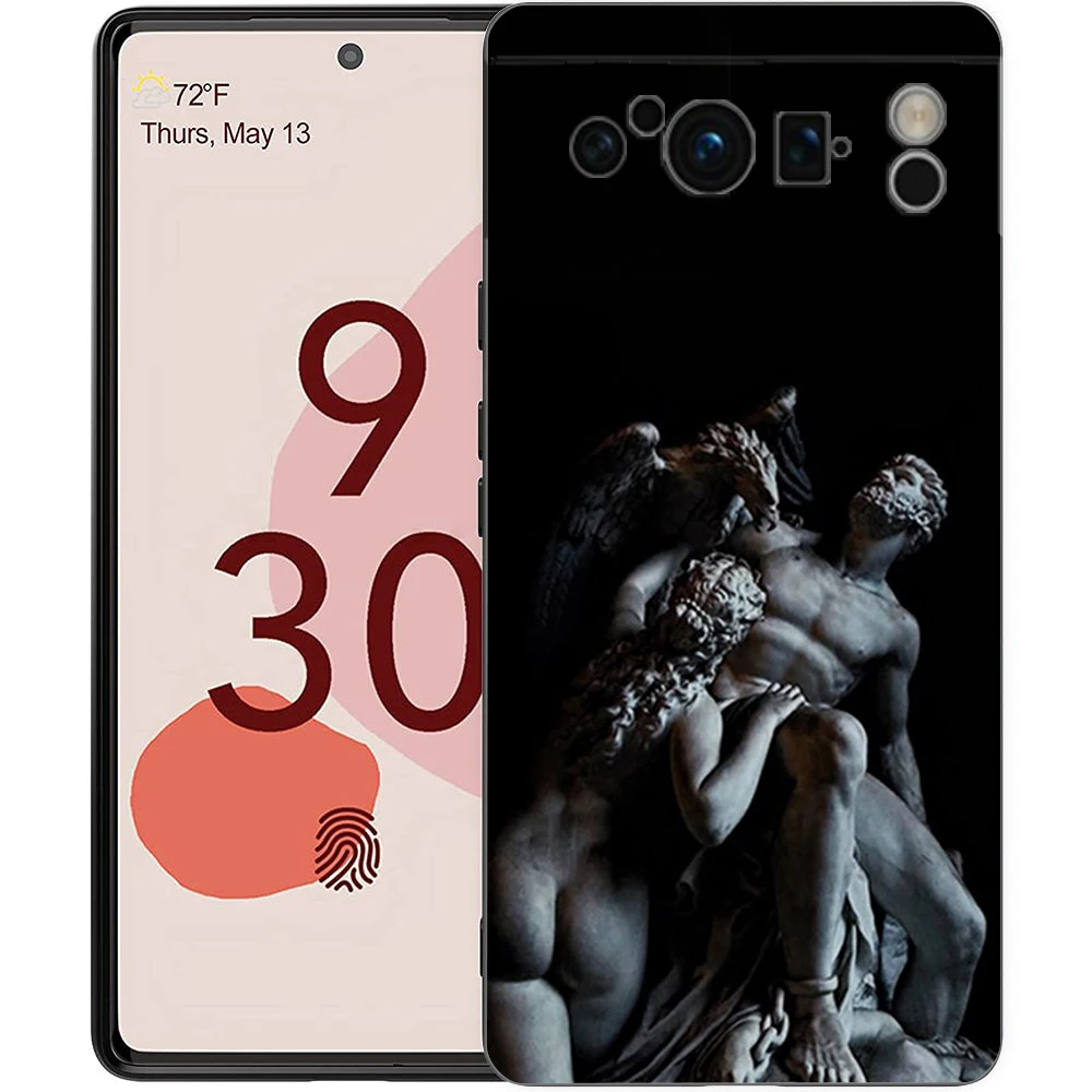 Ancient Greek Sculpture Shockproof Black TPU Phone Case